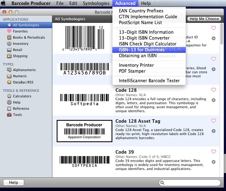 free barcode producer mac